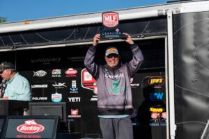 Spike Stoker withs MLF Toyota Series Bass Tournament on the St Lawrence