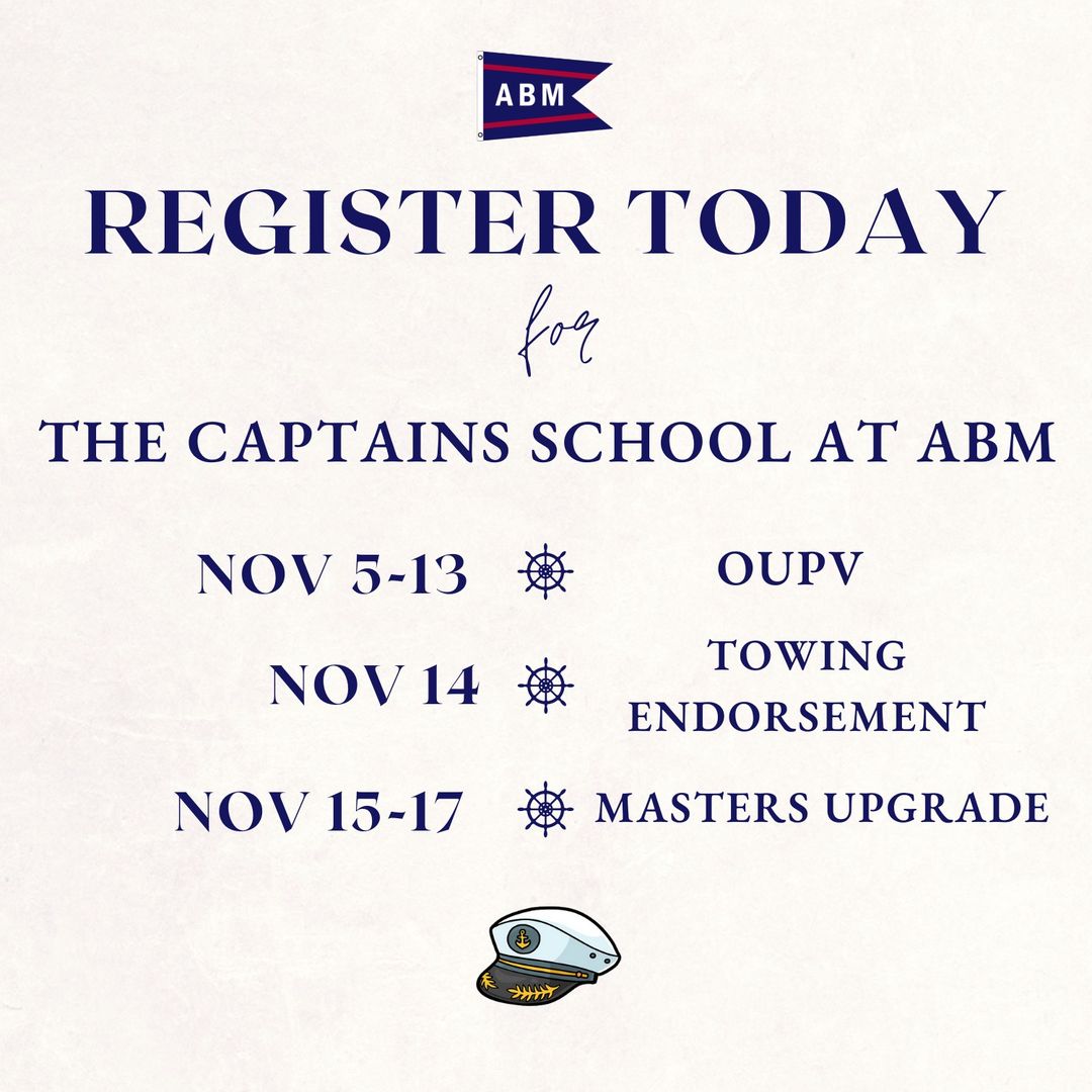 Registration Now Open for Fall Session of the Captain School at ABM