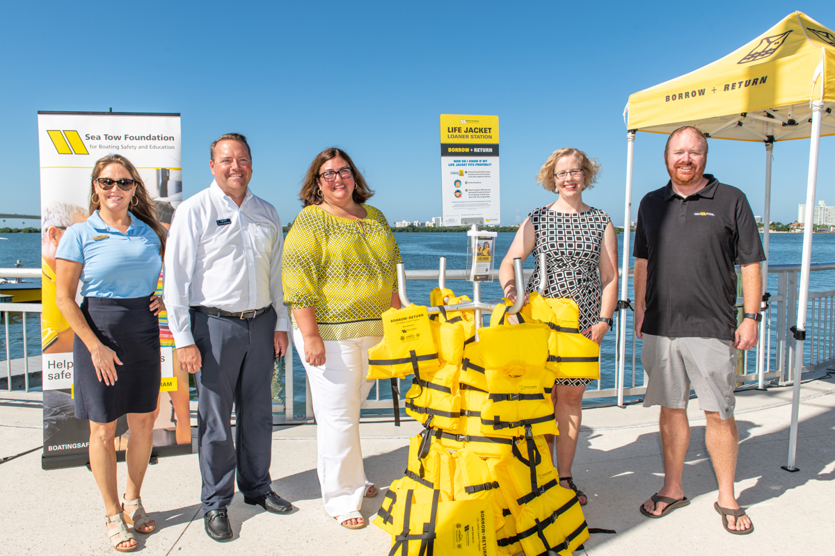 Sea Tow Foundation Opens 1,000th Life Jacket Loaner Stand