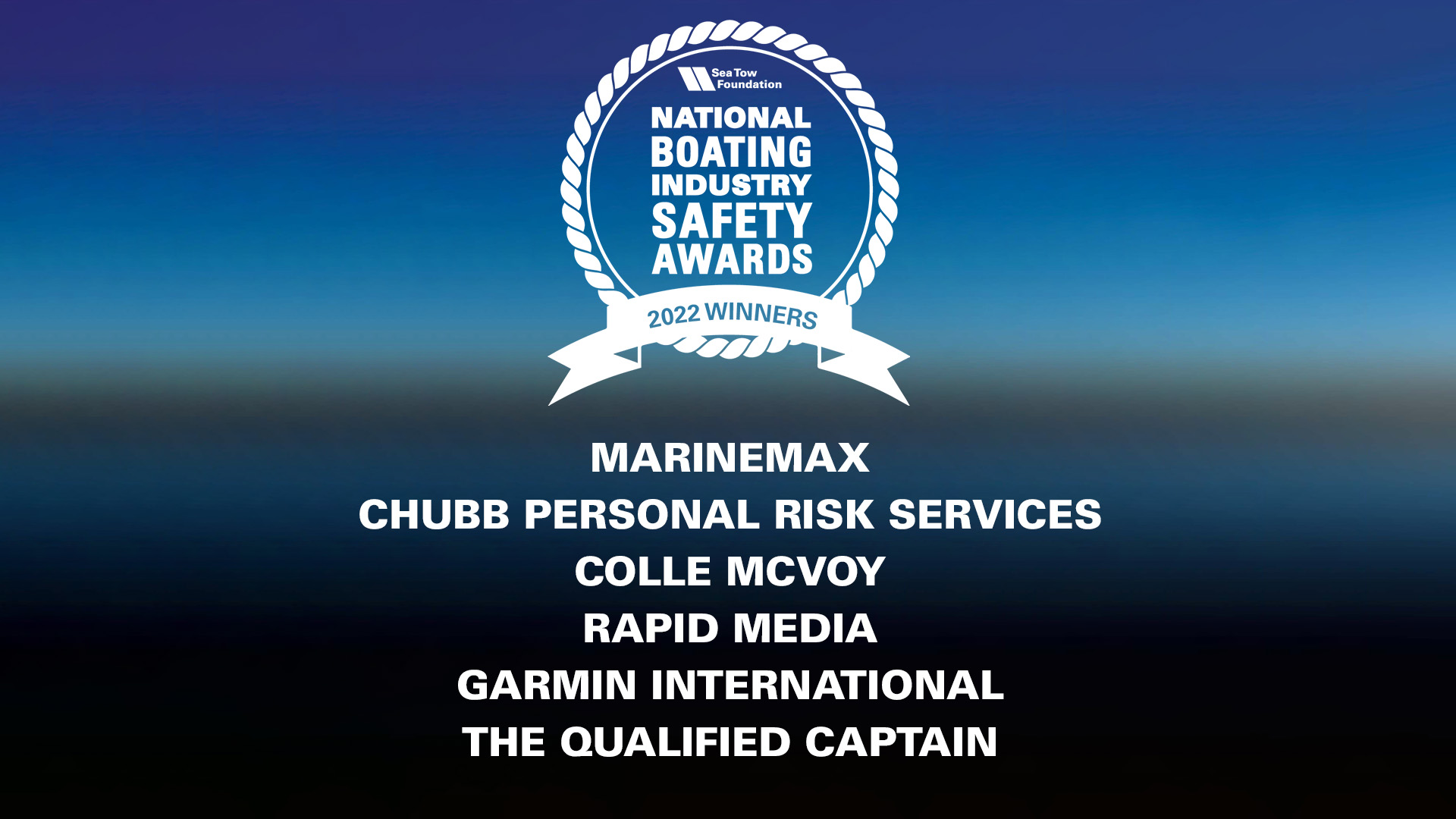 Winners of 2022 National Boating Industry Safety Awards
