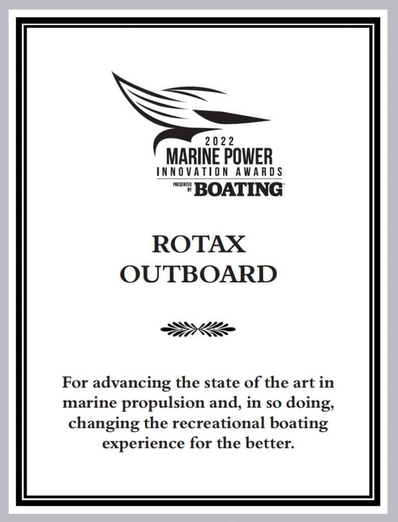 Marine Power Innovation Awards 2022: Rotax S Outboard Engine