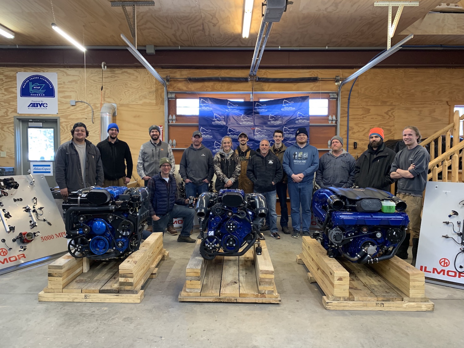 Ilmor Delivers “Truckload of Support” to Great Lakes Boat Building School